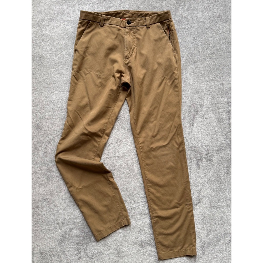 Lululemon Commission Pant Classic Tan Khaki Chino Mens‎ 32 Hidden Zip Pocket